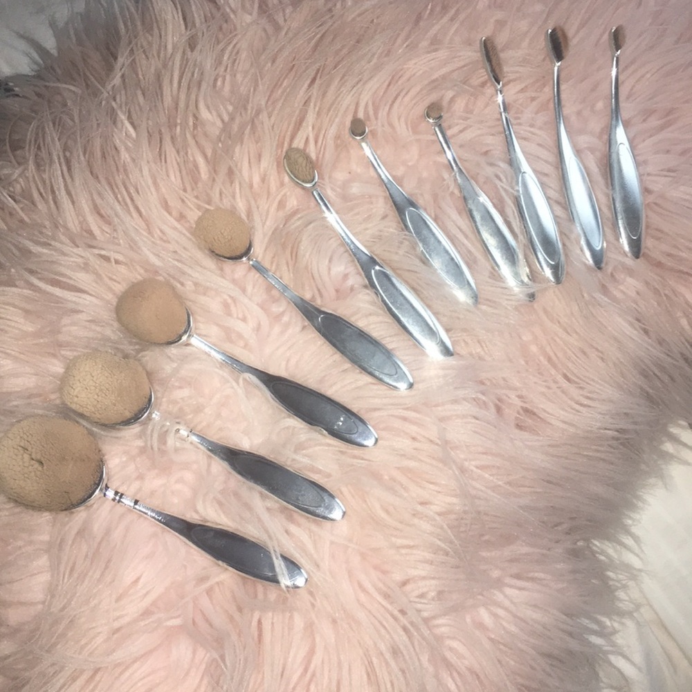 HANDLE MAKEUP BRUSHES FULL SET